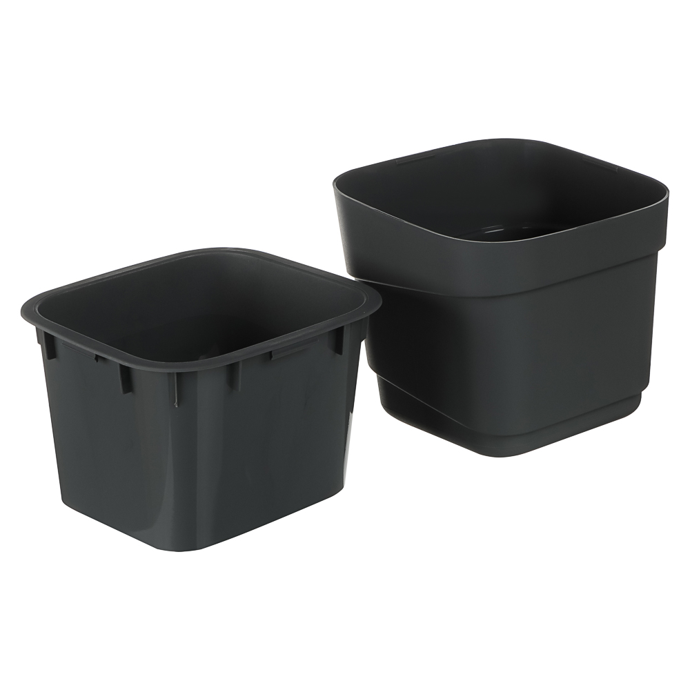 Горшок для цветов фактурный Hills 4л, d188мм, h176мм, микс цветов, арт.№ 164-415