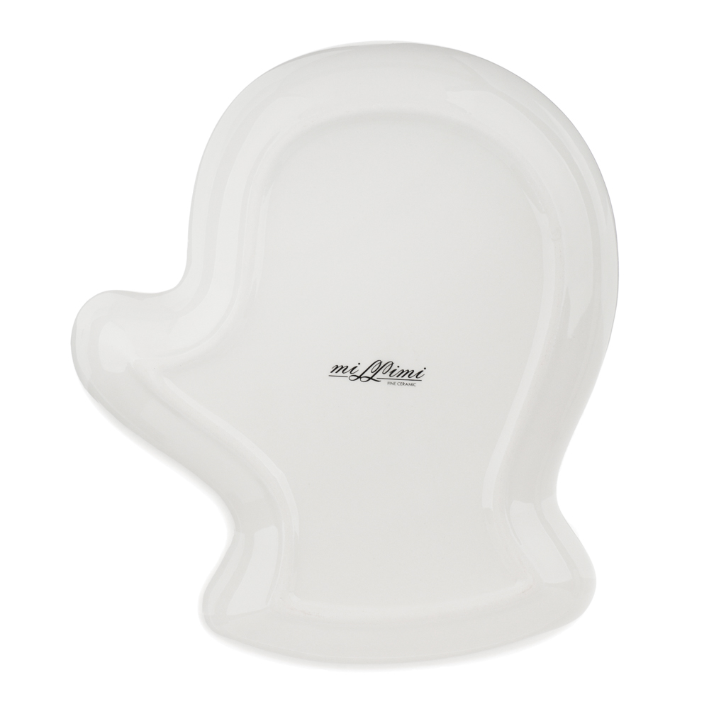 MILLIMI Винтер Блюдо в форме варежки, 20х17,5х3см, керамика, арт.№ 820-823