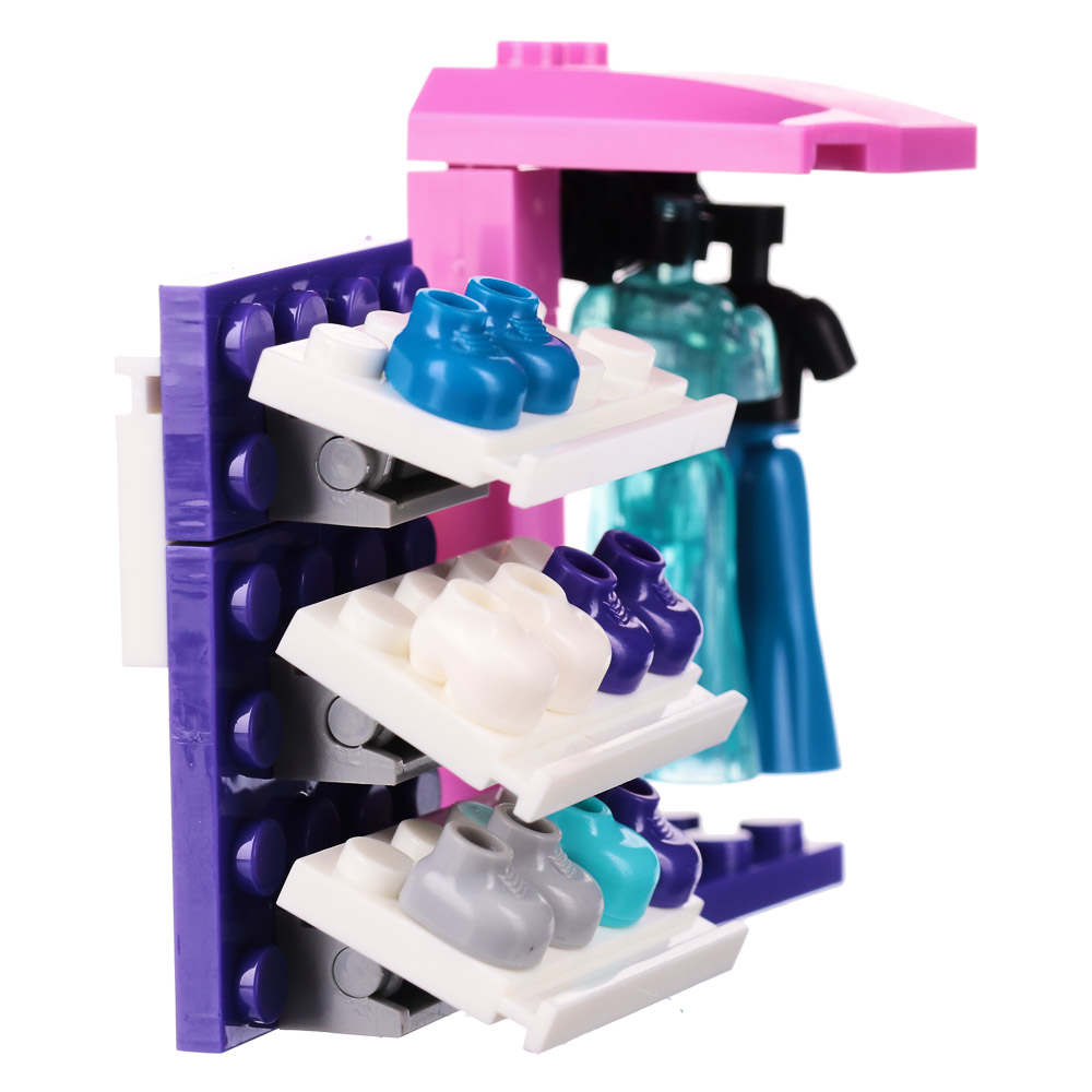 ИГРОЛЕНД Истории подружек Конструктор, 19-56 дет., ABS, 10Х7Х3СМ, 3 дизайна, арт.№ 265-539