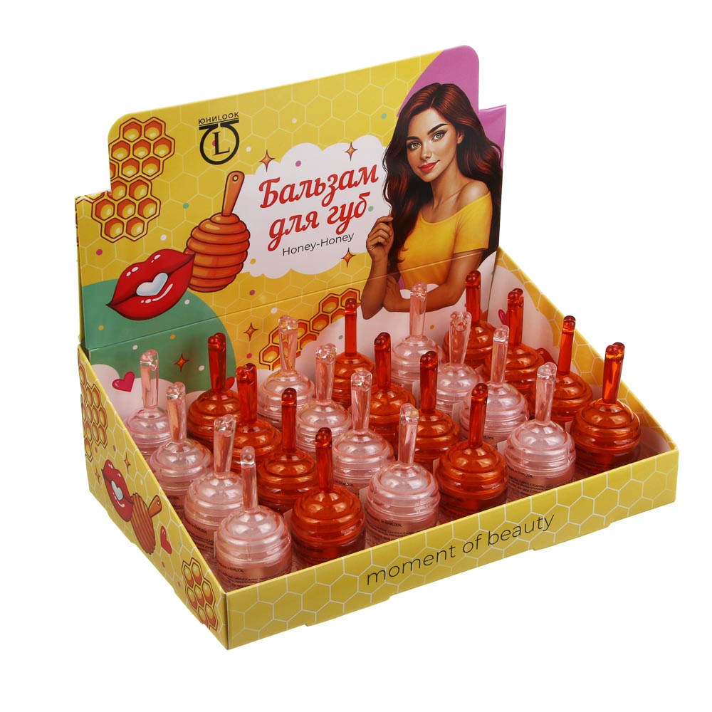 Бальзам для губ с аппликатором тм ЮНИLOOK Honey-Honey, 5 мл, арт.№ 022-198