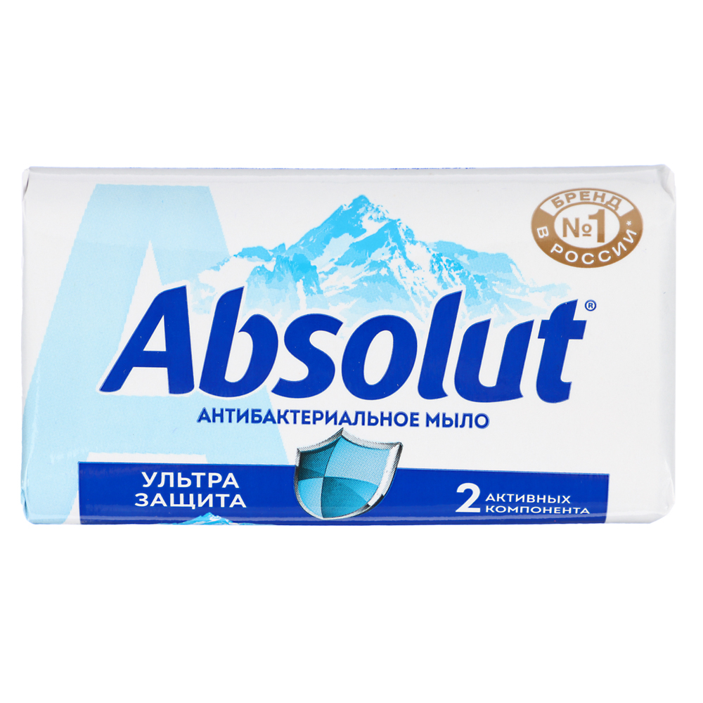 Мыло твердое ABSOLUT антибактериальное, к/у, 90г, арт.№ 952-006
