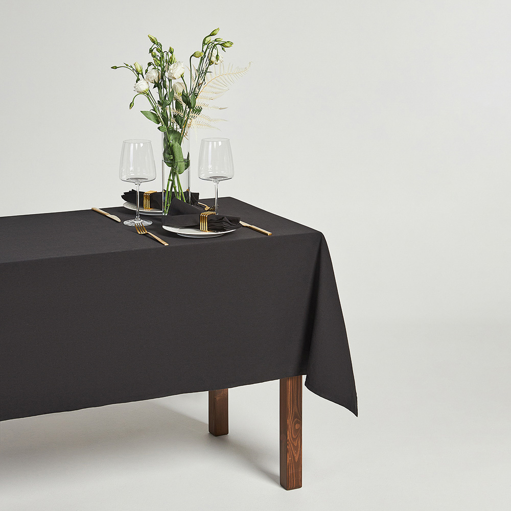 BY COLLECTION Black Line Скатерть текстильная, 140х200см, 100% хлопок, арт.№ 488-103