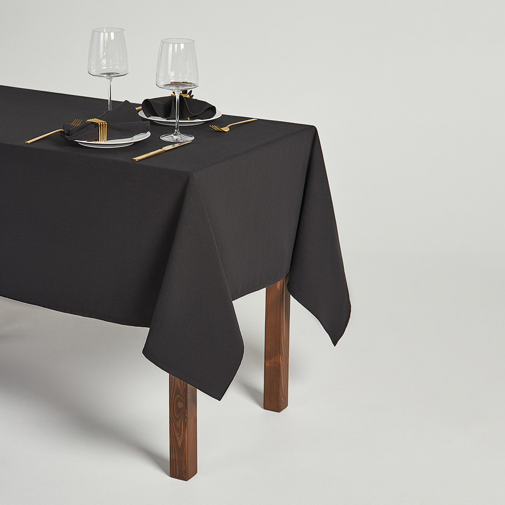 BY COLLECTION Black Line Скатерть текстильная, 140х200см, 100% хлопок, арт.№ 488-103