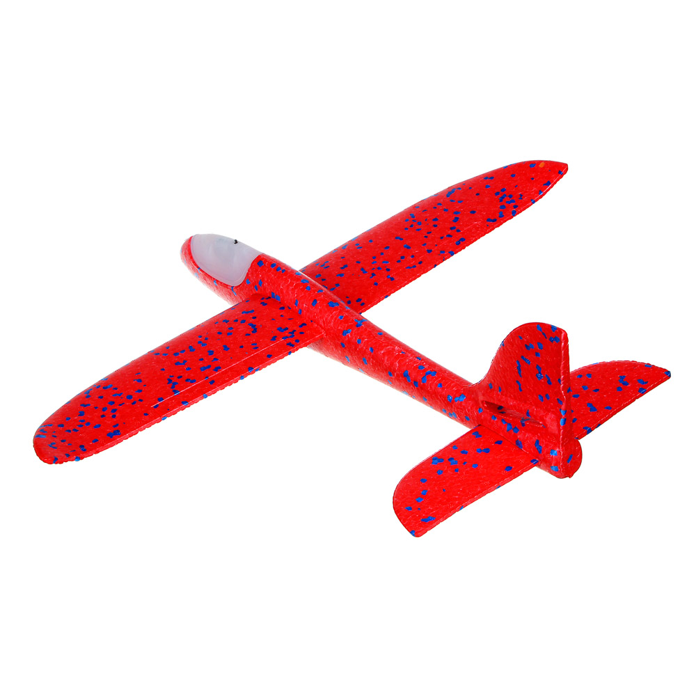 SILAPRO Самолет детский 48х48см, питание 3xLR41, 2LED, полистирол, 5 цветов, арт.№ 199-030