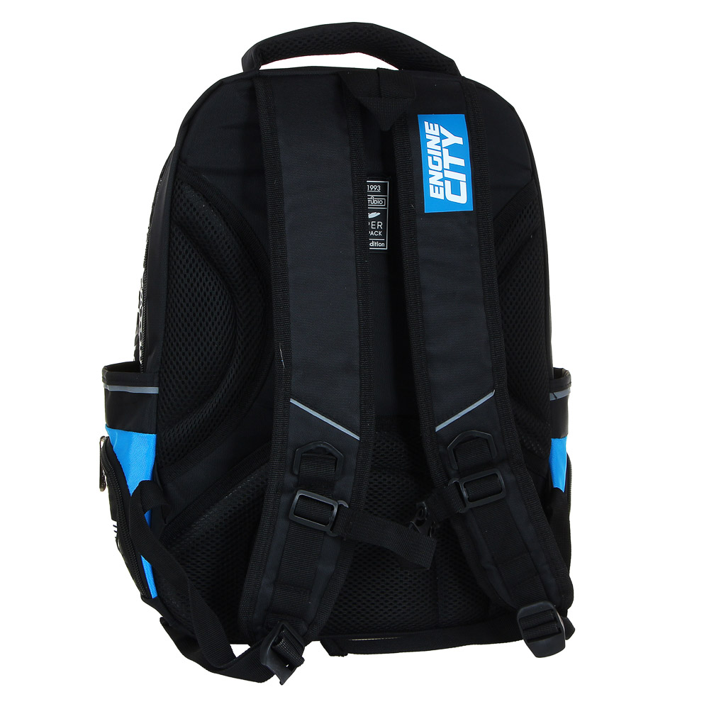 Энджин Сити Рюкзак подростковый, 41x30x20см, ПЭ, 3 отд, 4 карм, эргоном. спинка, уплотн.лямки, арт.№ 254-430