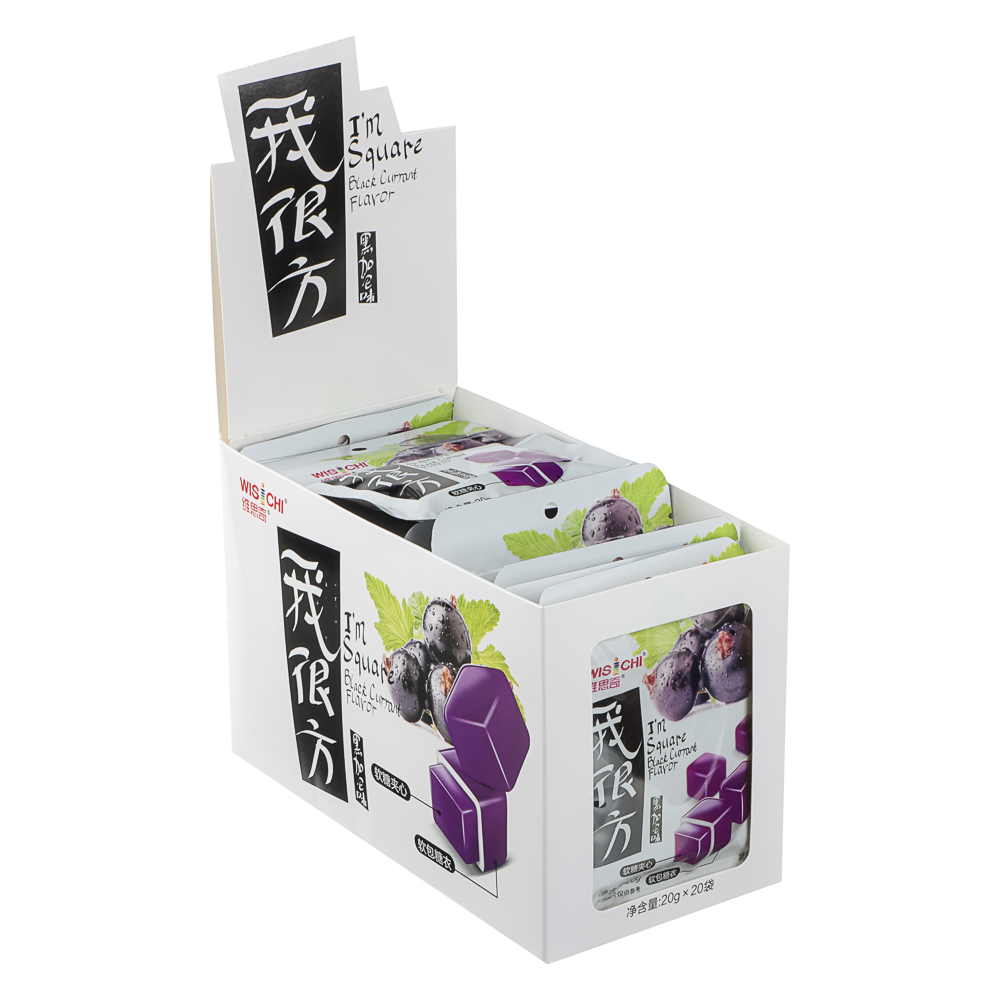 Мармелад жевательный "Смородиновые кубики", 20г., арт.№ 347-558