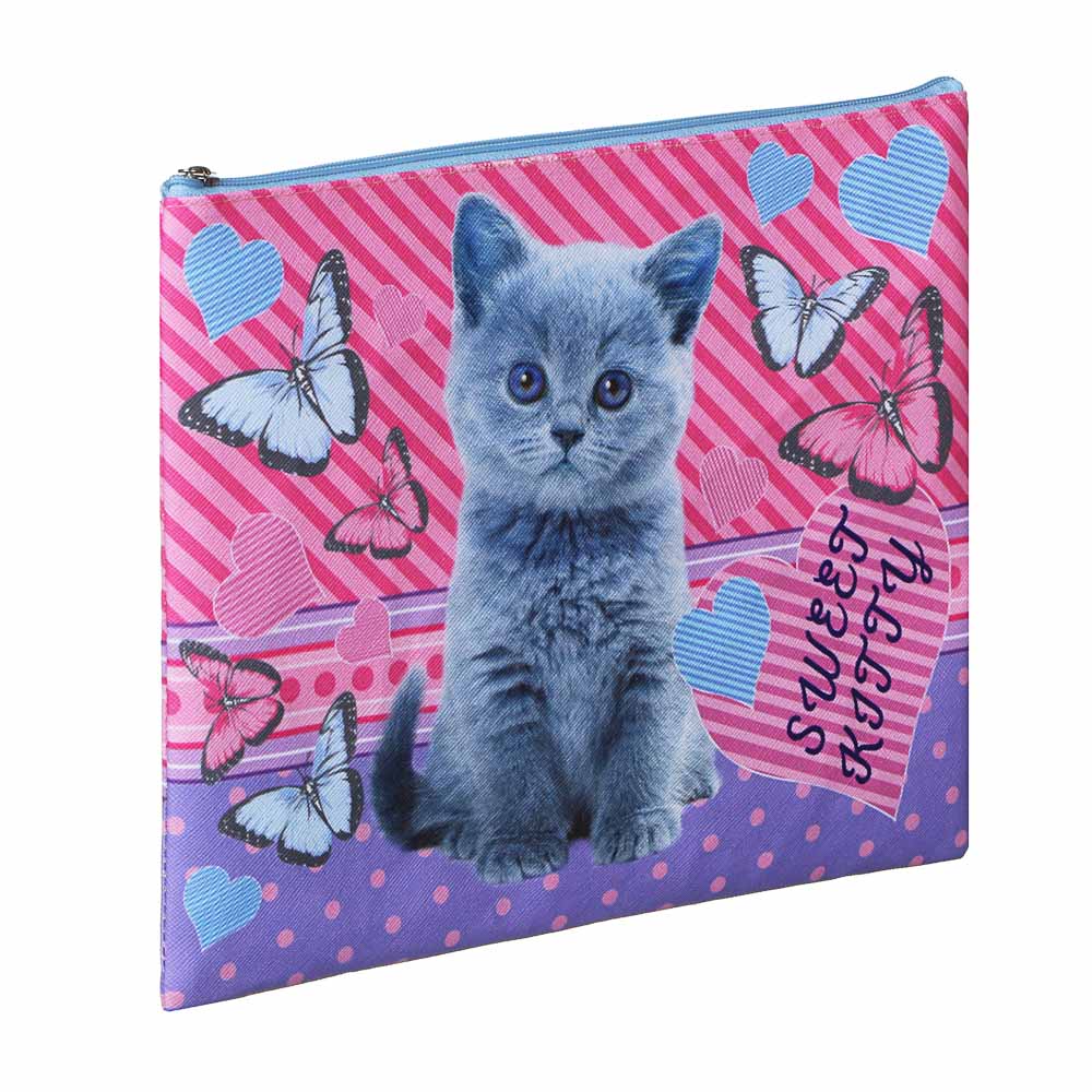 Свит Китти Папка для тетрадей 24x20см, для A5, молния сверху, плотный ПВХ с печатью, арт.№ 236-062