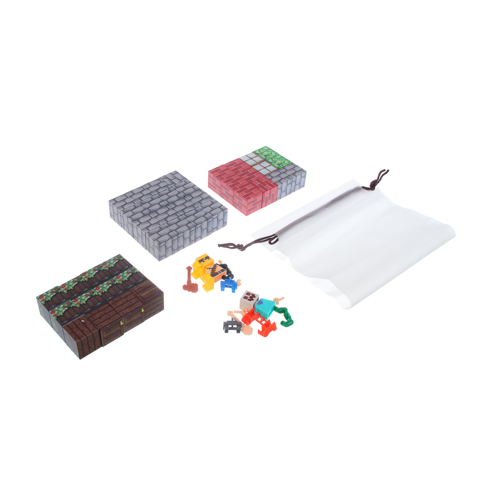 Конструктор магнитный "Квадратный мир" 40+2 фигурки-сюрприза, ABS, 6+, арт.№ 265-690