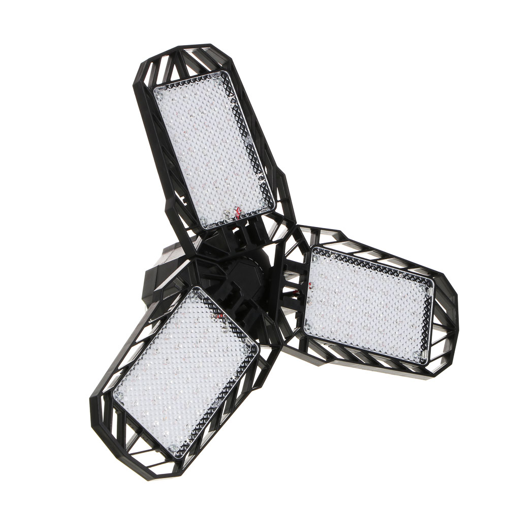 INBLOOM Лампа для растений трехлепестковая, 25.8x12.5см, 126LED (R90+B36), Е27, 35Вт, ABS, арт.№ 185-083