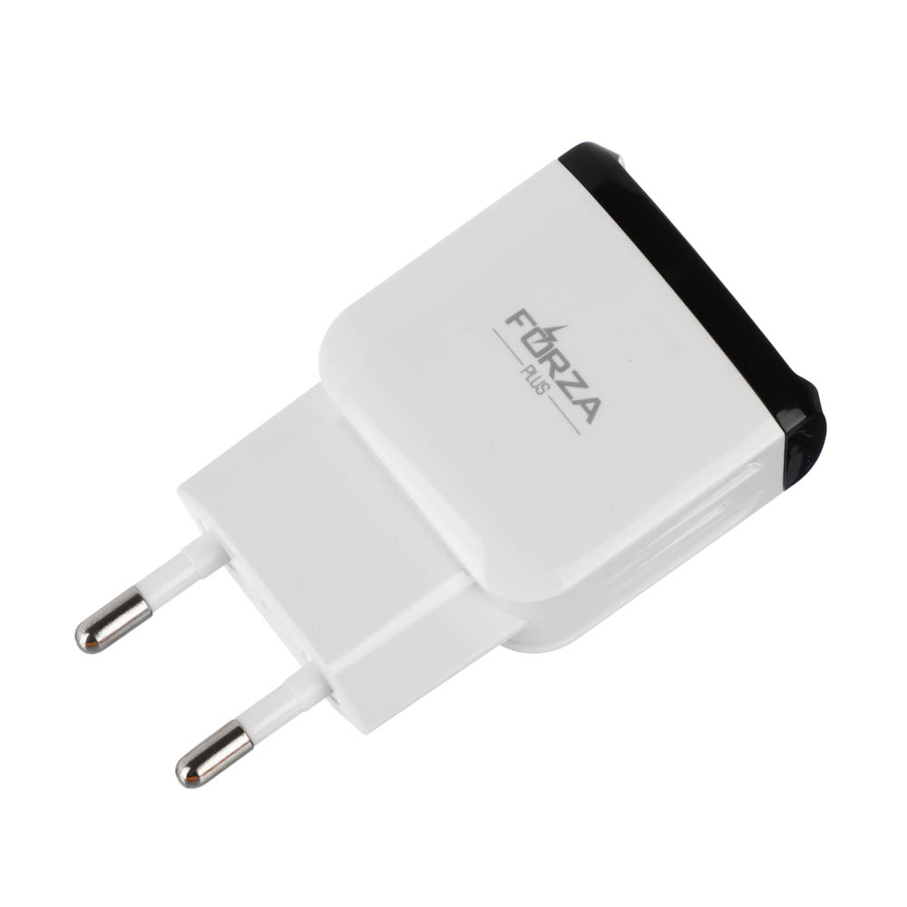 Сетевое зарядное устройство FORZA Палитра, 2xUSB, 2А, 5В, 5 цветов, арт.№ 916-217