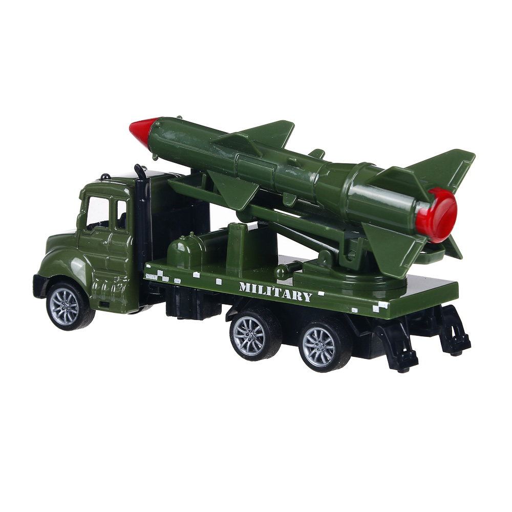 ИГРОЛЕНД Машина в виде военной техники, инерция, ABS, металл, 11,2x4,3x5,3см, 3 дизайна, арт.№ 292-258