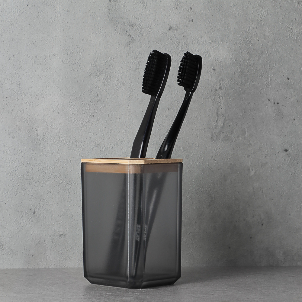 VETTA Стакан для зубных щеток и пасты "Токио", полистирол, бамбук, арт.№ 463-304