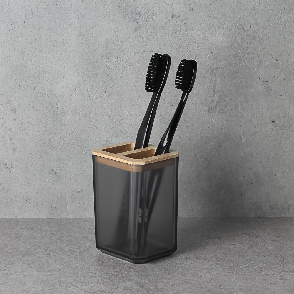 VETTA Стакан для зубных щеток и пасты "Токио", полистирол, бамбук, арт.№ 463-304