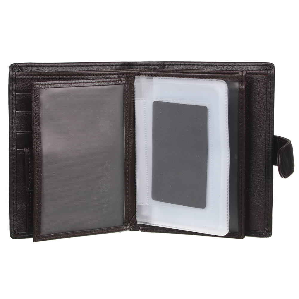 ЮL Портмоне мужское с отд.под документы 14,2х10,5см, искусст.кожа, 2 цвета, ПМ19-03, арт.№ 303-812