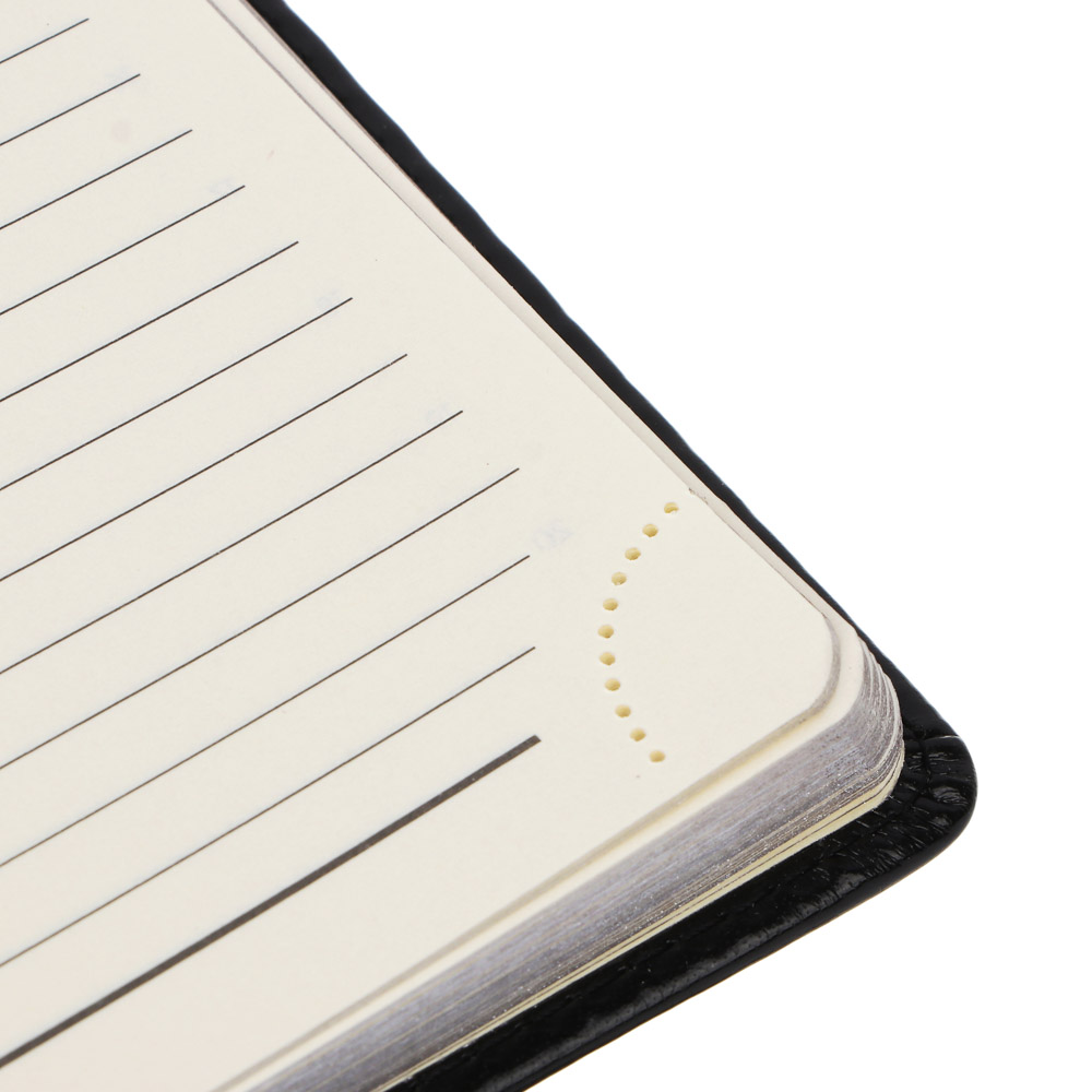 Ежедневник на 2024 "ПРЕСТИЖ" А5, 352 стр., тв.обл.с поролоном, иск.кожа, цв.срез, тонир.блок,черный, арт.№ 572-139