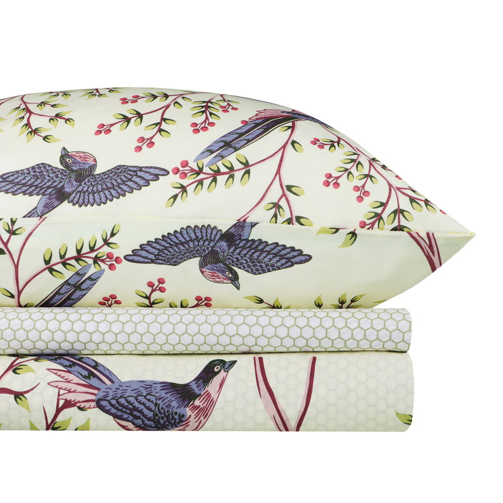 PROVANCE Birds Комплект постельного белья евро (4 предмета), поплин, 100% хлопок, арт.№ 421-357