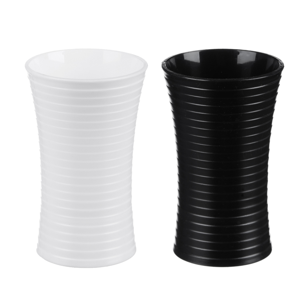 VETTA Стакан для ванной комнаты полосатый, пластик, 2 цвета, арт.№ 463-838