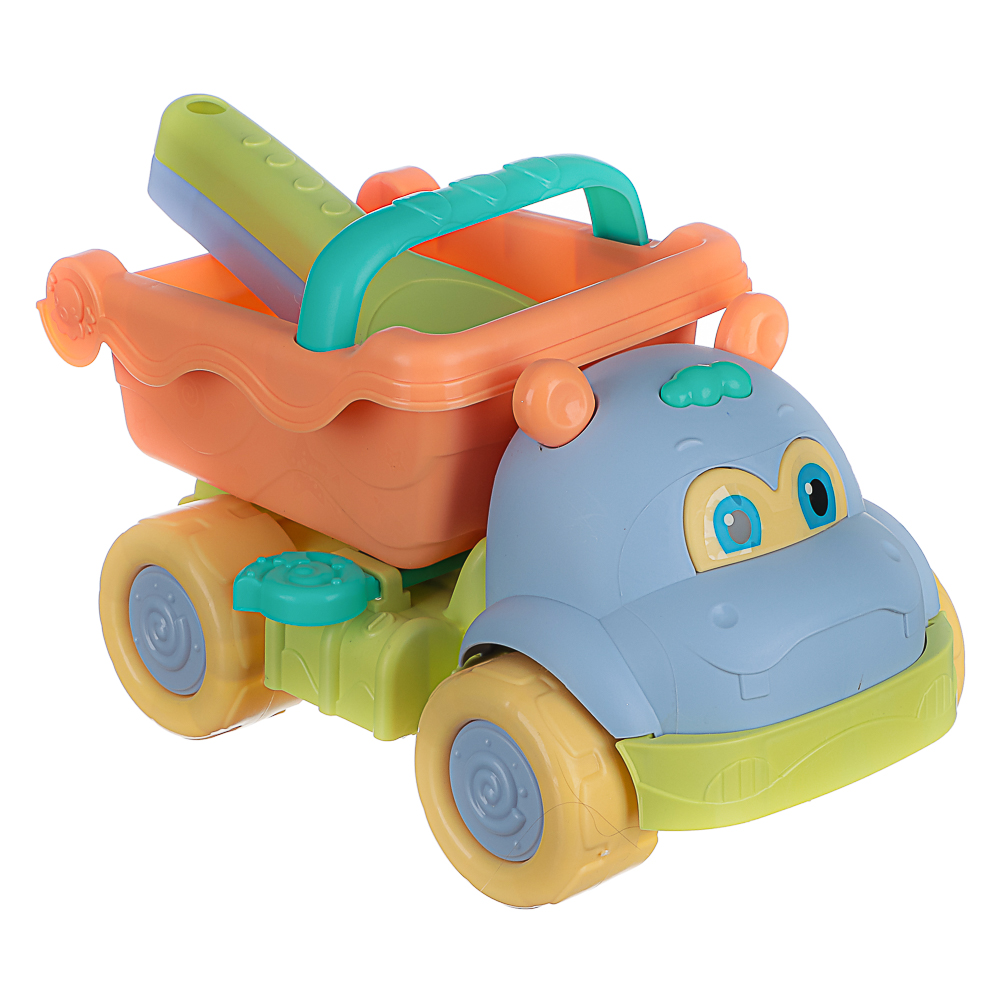 Набор для игр в песке "Самосвал", ИГРОЛЕНД, 3 предмета, пластик, для детей 3+, арт.№ 430-141