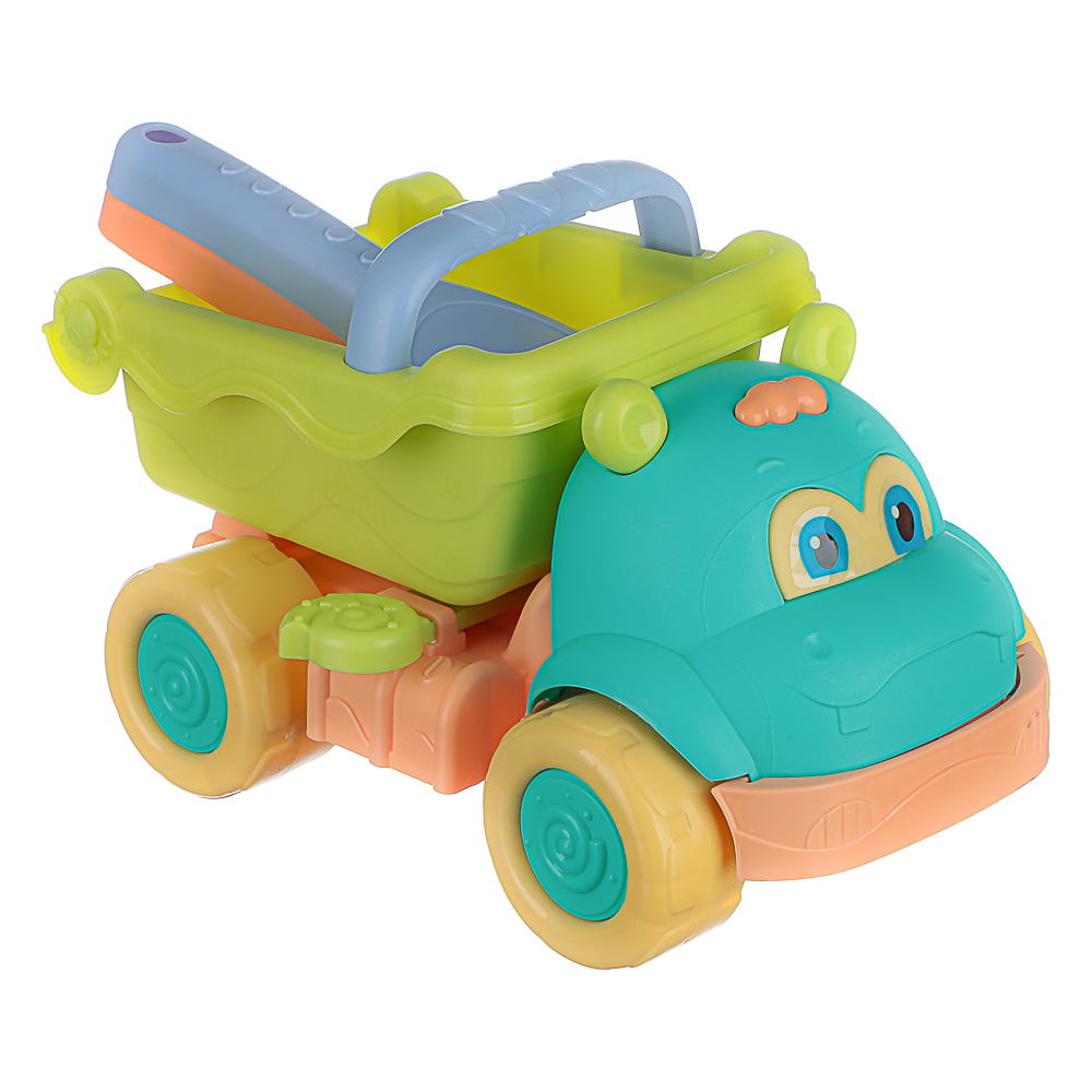 Набор для игр в песке "Самосвал", ИГРОЛЕНД, 3 предмета, пластик, для детей 3+, арт.№ 430-141