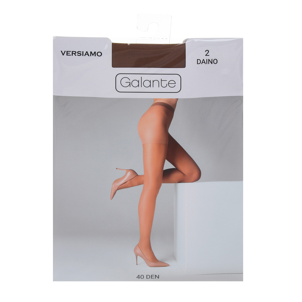 GALANTE Versiamo Колготки 40 DEN с шортиками, 85% полиамид, 15% эластан, размер 2, цвет загара, арт.№ 048-094
