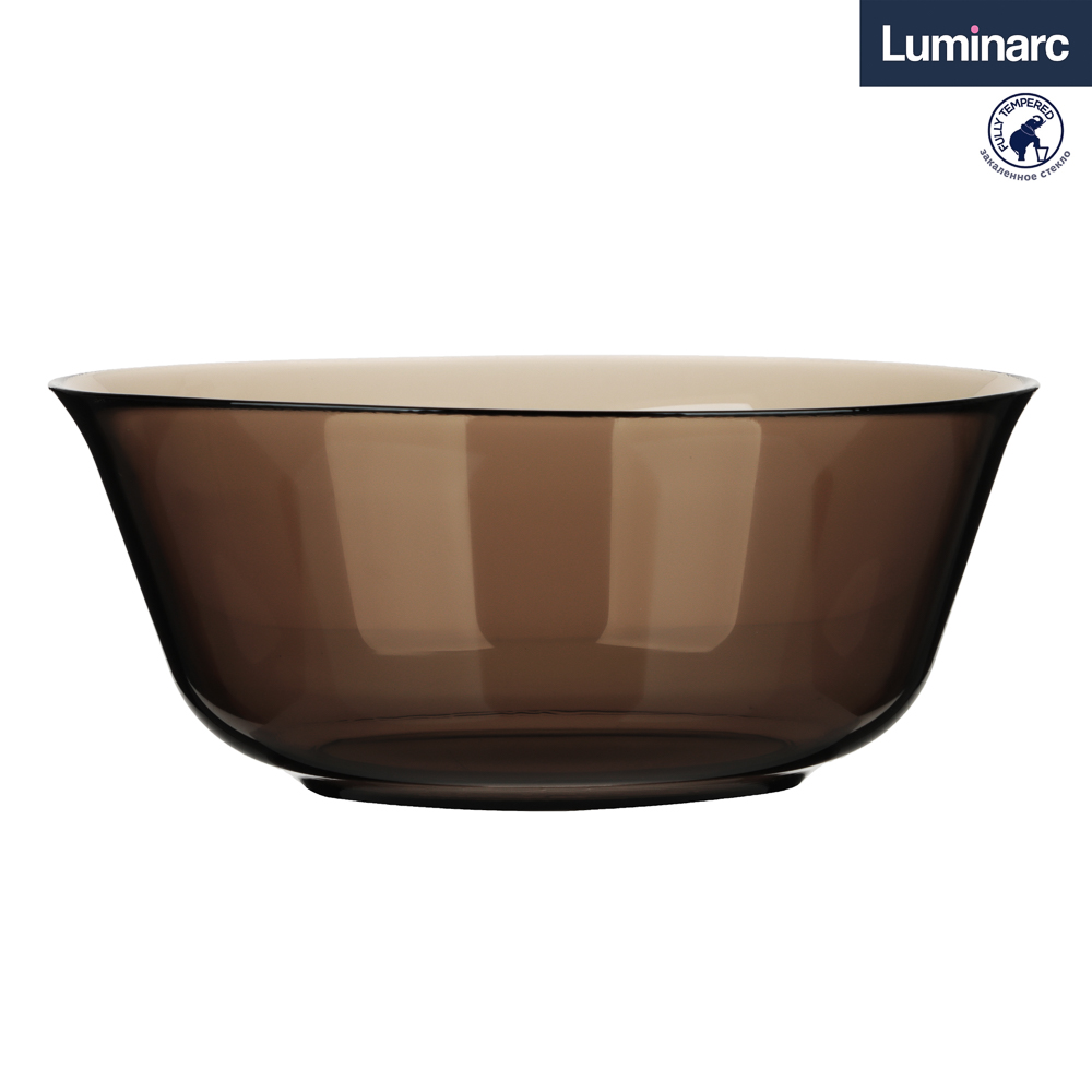 Luminarc Эклипс Амбьянте Салатник 24 см, дымчатое стекло, арт.№ 877-609