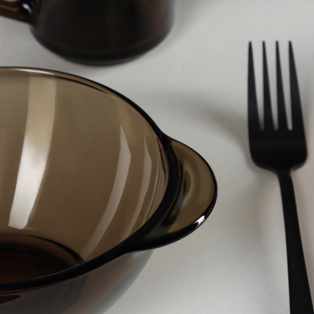 Luminarc Эклипс Бульонница с ушками 560 мл, дымчатое стекло, арт.№ 877-719