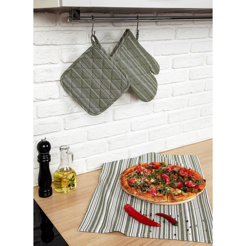 PROVANCE Корица Полотенце кухонное, в полоску, 100% хлопок, 40х60см, 230гр/м, 2 цвета, арт.№ 434-096