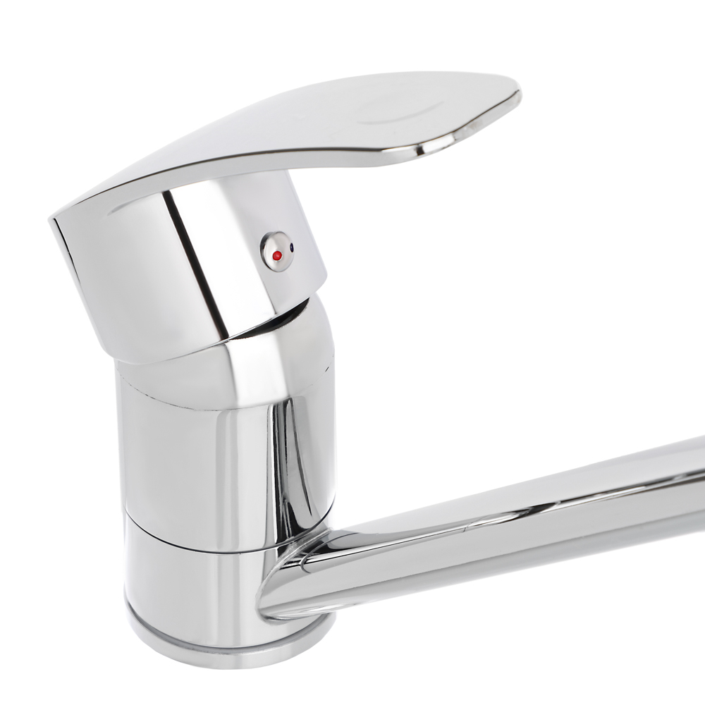 СоюзКран Смеситель для кухни, низкий излив 25см, керам. картридж 40мм, хром, цинк, SK01-I114, арт.№ 566-005