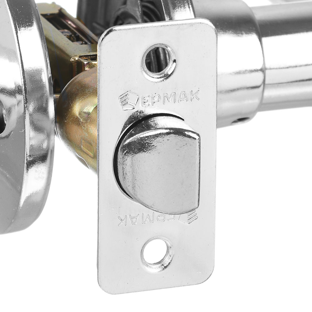 Комплект дверных ручек "ХРОМ", с фиксатором, арт.№ 673-055