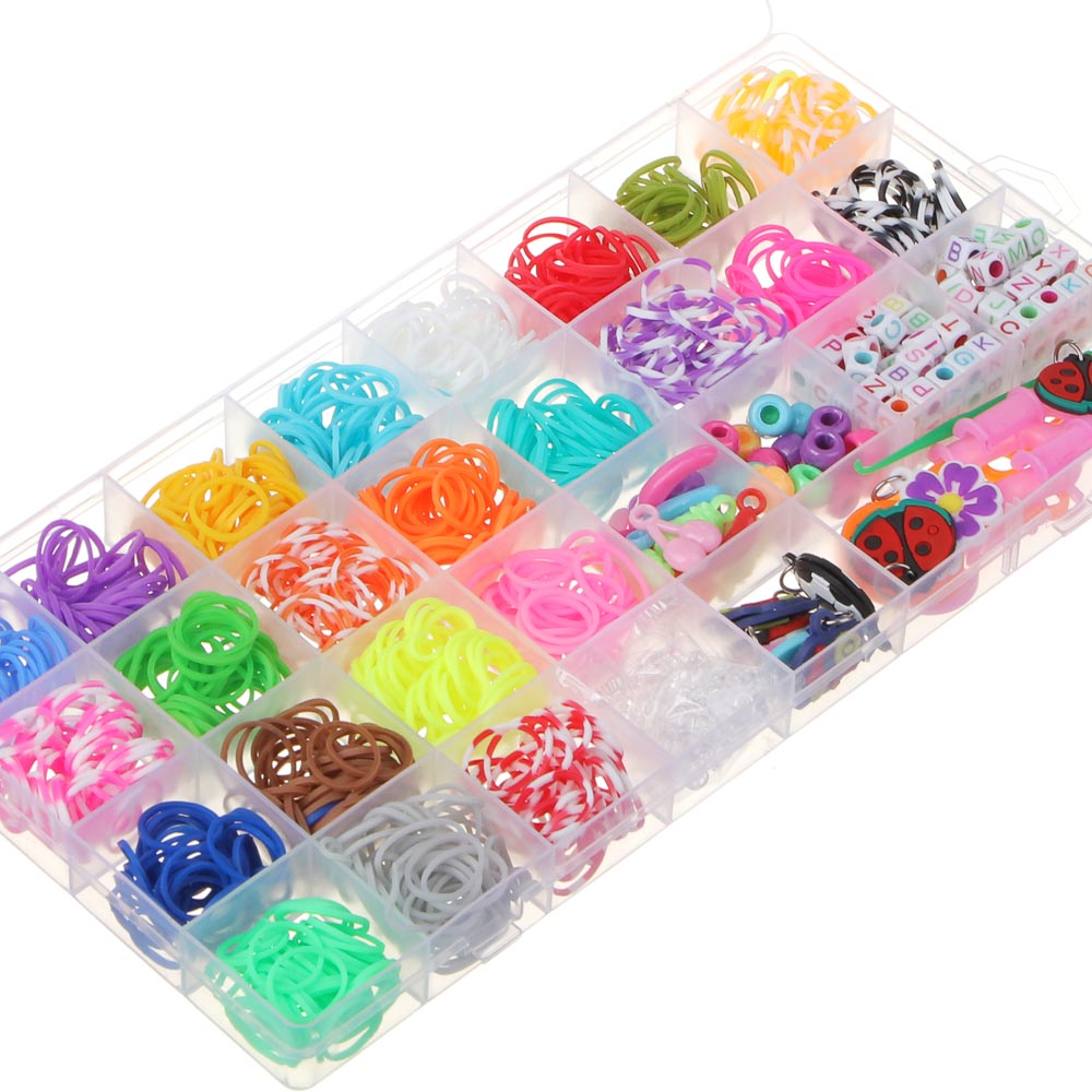 ХОББИХИТ Набор для творчества "МЕГАНАБОР для плетения", резина, PP, акрил, металл,  26х13см, арт.№ 283-171