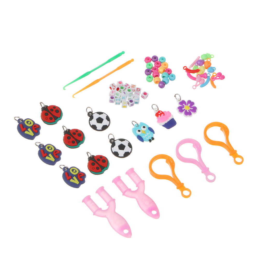 ХОББИХИТ Набор для творчества "МЕГАНАБОР для плетения", резина, PP, акрил, металл,  26х13см, арт.№ 283-171