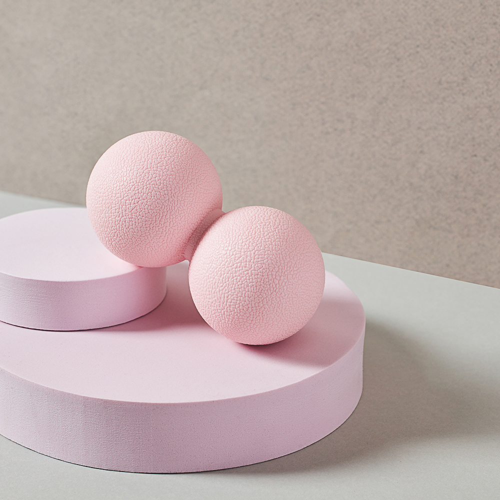 SILAPRO MAX Мяч массажный, сдвоенный, розовый, 12х6см, ТРЕ, арт.№ 192-022