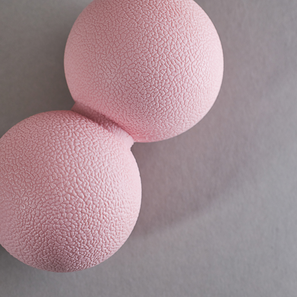 SILAPRO MAX Мяч массажный, сдвоенный, розовый, 12х6см, ТРЕ, арт.№ 192-022