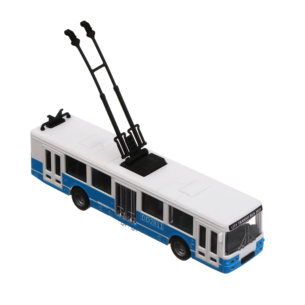 ИГРОЛЕНД Городской транспорт инерционный, РР, 3,5х4х16 см, 2 дизайна, арт.№ 292-487