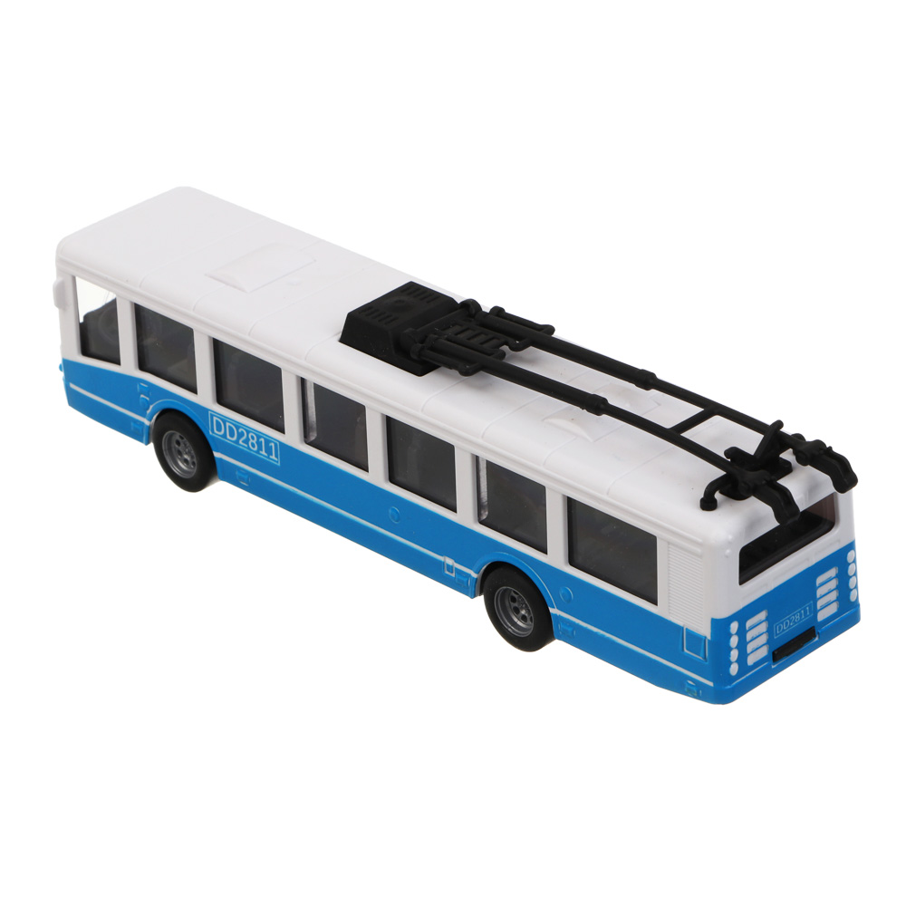 ИГРОЛЕНД Городской транспорт инерционный, РР, 3,5х4х16 см, 2 дизайна, арт.№ 292-487