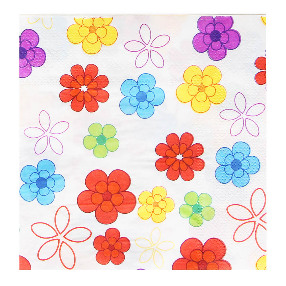 Салфетки бумажные 20шт, двухслойные, 33x33см "Орнамент", 3 дизайна, Дизайны ГЦ, арт.№ 437-253