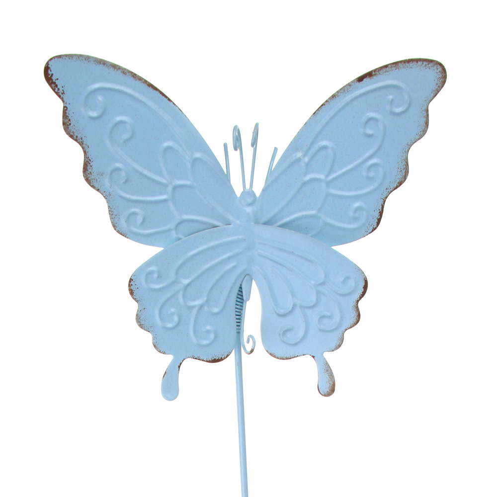 INBLOOM Фигурка на стержне Бабочка 14х60см, металл, арт.№ 153-187
