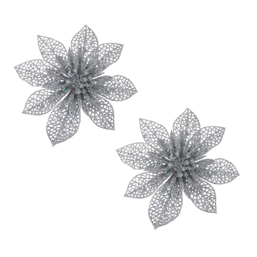 СНОУ БУМ Цветы на прищепке 13x13 см 2 шт, арт.2, арт.№ 397-408