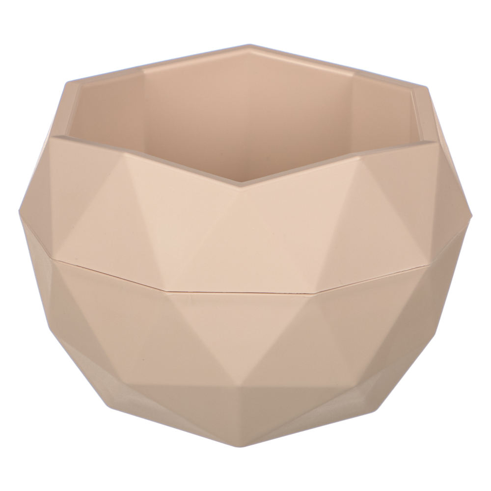 Кашпо "Топаз" 0,45л, пудровый, арт.№ 164-022