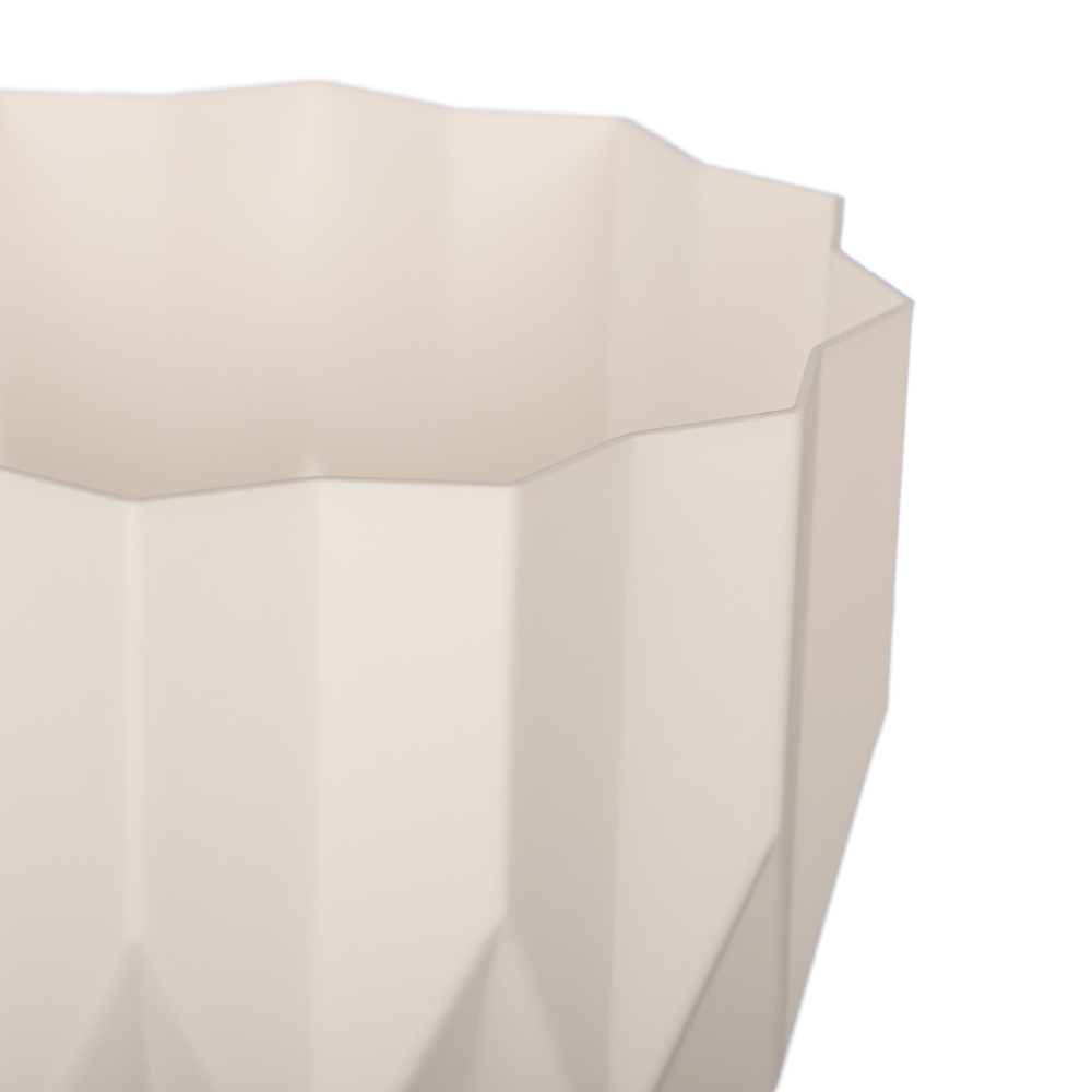 Кашпо "Геометрия" 0,8л, белый, арт.№ 164-023