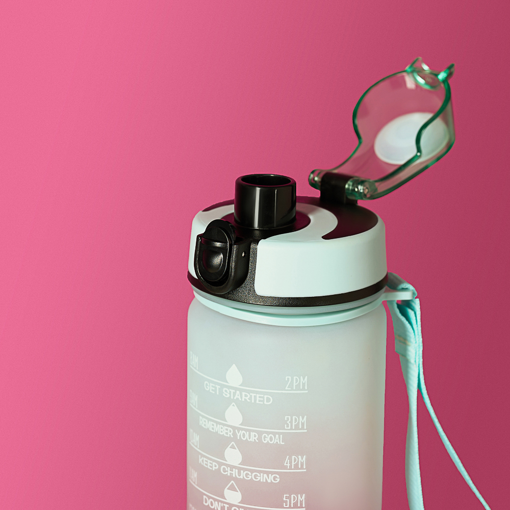 SILAPRO MAX Бутылка спортивная с замком, ELDERBERRY-EGGSHELL BLUE, 550мл, РС, арт.№ 088-075