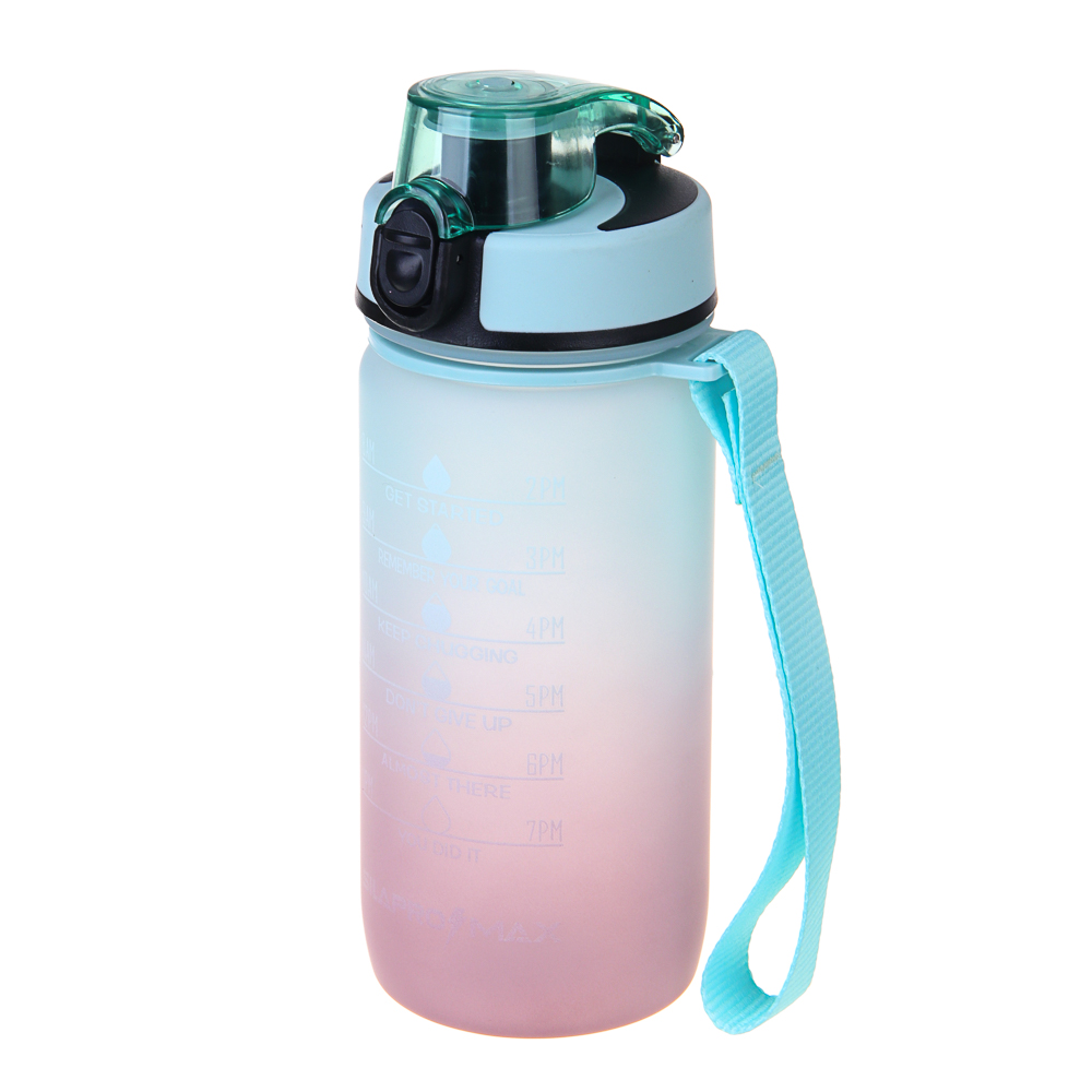 SILAPRO MAX Бутылка спортивная с замком, ELDERBERRY-EGGSHELL BLUE, 550мл, РС, арт.№ 088-075