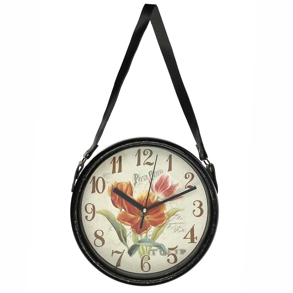LADECOR CHRONO Часы настенные, на ремне, 22,5см, пластик, арт.№ 581-859