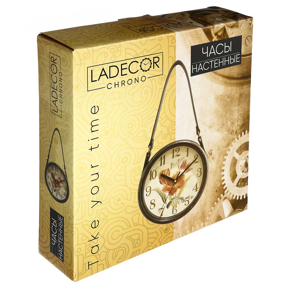 LADECOR CHRONO Часы настенные, на ремне, 22,5см, пластик, арт.№ 581-859