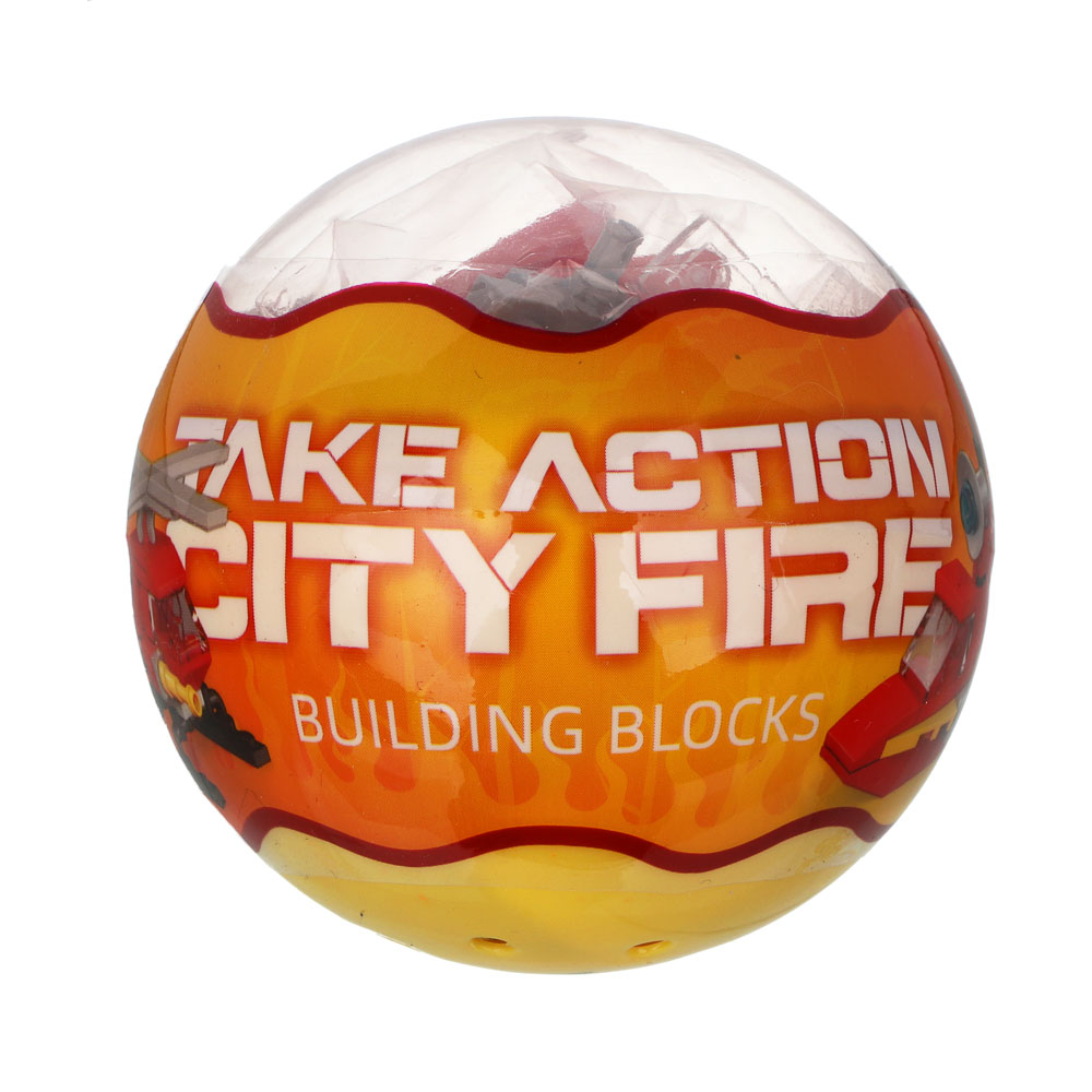 ИГРОЛЕНД Конструктор "Спецтранспорт" в шаре, 6,5х6,3 см, ABS, 12 видов, арт.№ 265-670