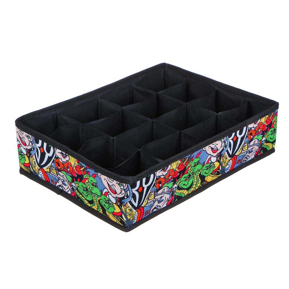 BY В ГОСТЯХ У СКАЗКИ Органайзер для мелочей, 16 секций, 35х27хh9см, 2 дизайна, арт.№ 457-580