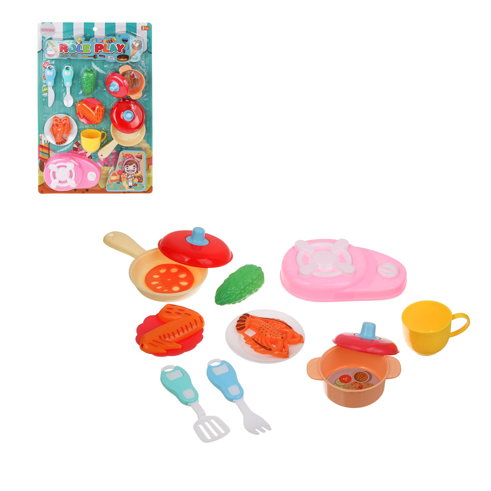 Посудка с продуктами, игровой набор, PP, тм ИГРОЛЕНД, арт.№ 294-247