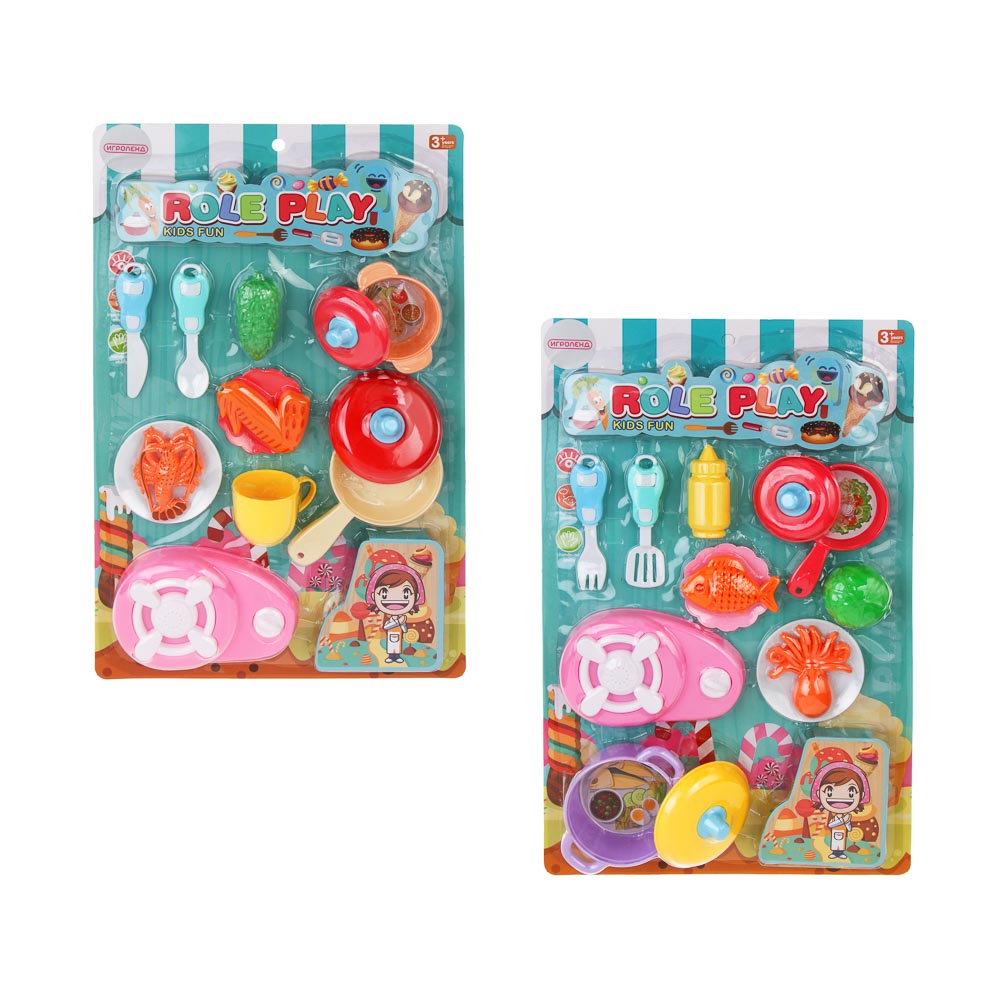 Посудка с продуктами, игровой набор, PP, тм ИГРОЛЕНД, арт.№ 294-247