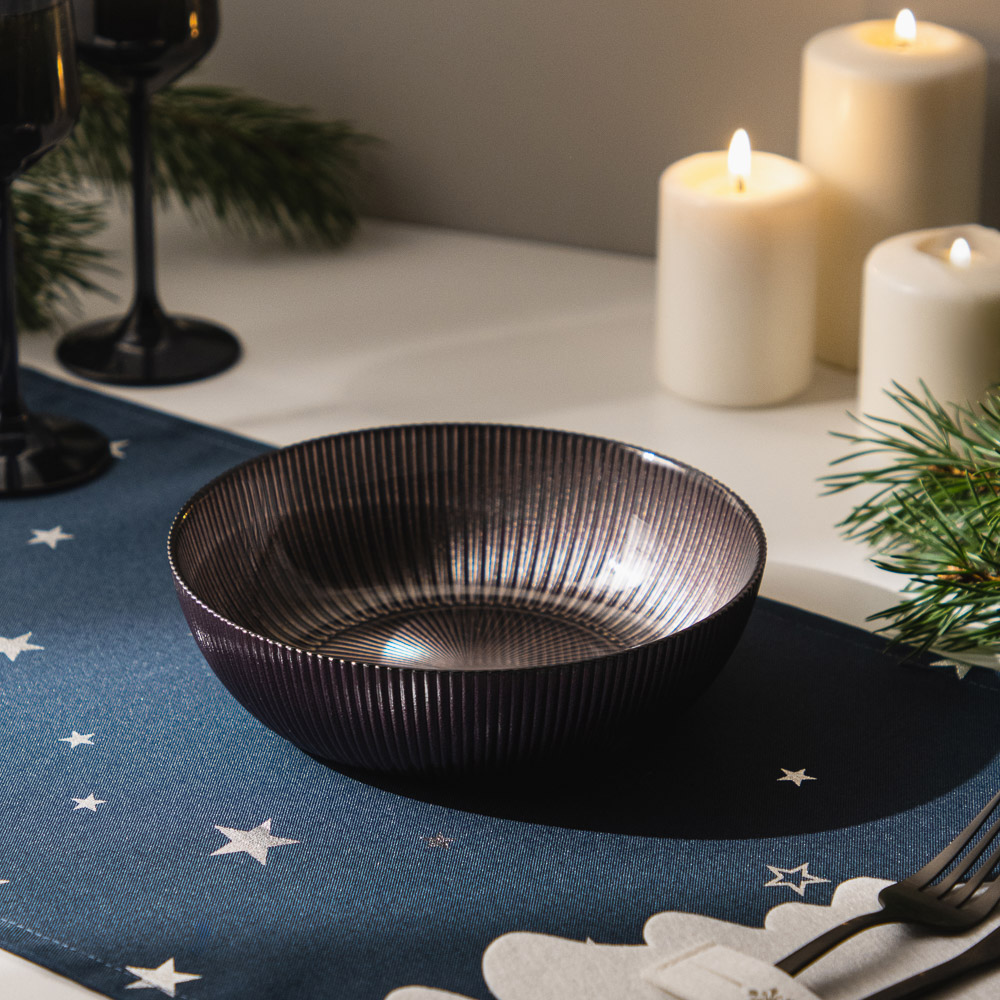 MILLIMI Ноэль Салатник, 620мл, 17,5х5см, стекло, арт.№ 820-840