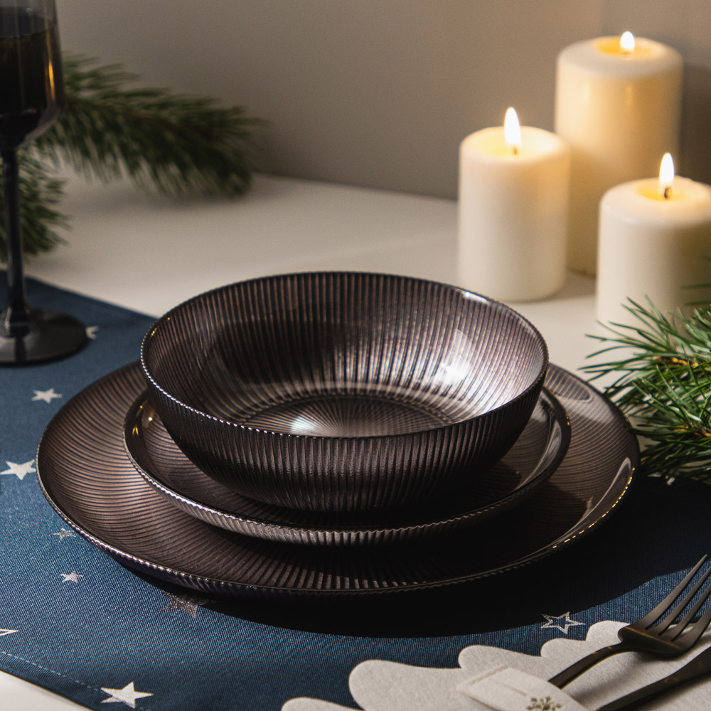 MILLIMI Ноэль Салатник, 620мл, 17,5х5см, стекло, арт.№ 820-840